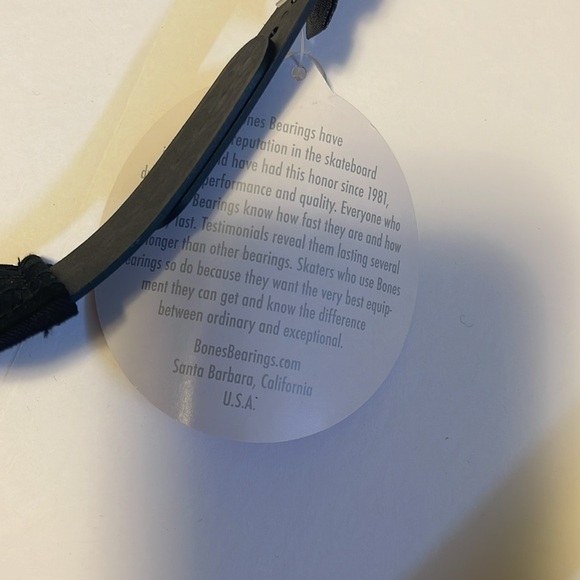 🆕 Bones Bearings Black and Red Snap Back Adjustable Visor Hat - Picture 6 of 7